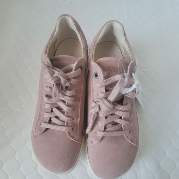NWT Birkenstock Bend Low Pink Clay Suede Casual Sneakers Narrow Fit size 7 EU38 - Picture 14 of 16